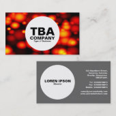 Kreis - Geschmolzene Blasen Visitenkarte (Vorne/Hinten)