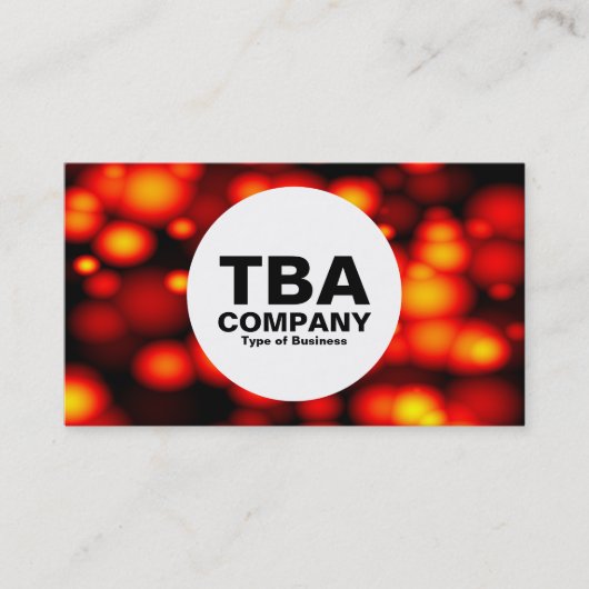 Kreis - Geschmolzene Blasen Visitenkarte (Vorderseite)