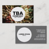 Kreis - Glasfaser-Leuchte Visitenkarte (Vorne/Hinten)