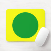 Kreis - Gras grün und gelb Mousepad (Mit Mouse)