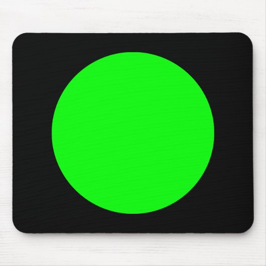 Kreis - grün und schwarz mousepad (Vorne)
