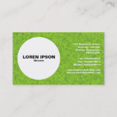 Kreis - Grünes Mineral 02 Visitenkarte (Rückseite)