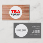 Kreis - Holz 01 Visitenkarte (Vorne/Hinten)