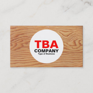 Kreis - Holz 02 Visitenkarte