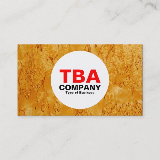 Kreis - Holz 03 Visitenkarte (Vorderseite)