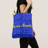 Kreis in Candy Blue Geometric Tasche (Von Nahem)