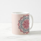 Kreis in Mosaik. Mandala Kaffeetasse (VorderseiteRechts)