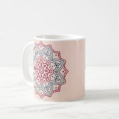 Kreis in Mosaik. Mandala Kaffeetasse (Vorderseite Links)