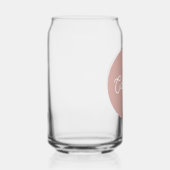 Kreis in Pink - Skriptmonogramm Dosenglas (Rechts)