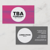 Kreis - Jet Stream Red Visitenkarte (Vorne/Hinten)