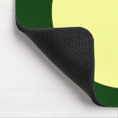 Kreis - Khalk Gelb und dunkelgrün Mousepad (Ecke)