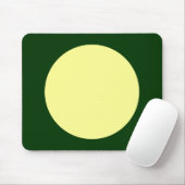 Kreis - Khalk Gelb und dunkelgrün Mousepad (Mit Mouse)