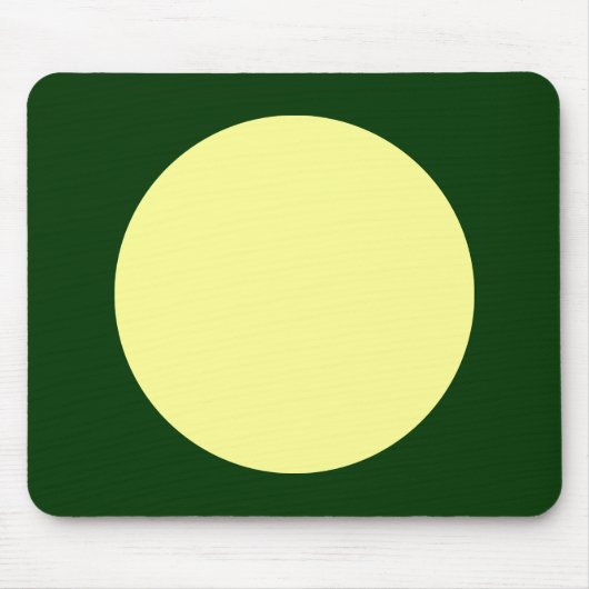 Kreis - Khalk Gelb und dunkelgrün Mousepad (Vorne)