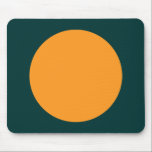 Kreis - Licht Orange mit dunkelgrün Mousepad<br><div class="desc">Ein Mauspad mit einem Kreis- oder Spotmotiv in zwei Tönen oder Farben. Ein schönes,  einfaches,  unkompliziertes Design an sich oder ideal als Ausgangspunkt für weitere Anpassungen.</div>