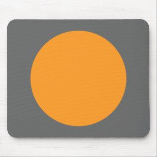 Kreis - Licht Orange mit Grau Mousepad