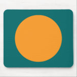 Kreis - Licht Orange mit Moss Green Mousepad<br><div class="desc">Ein Mauspad mit einem Kreis- oder Spotmotiv in zwei Tönen oder Farben. Ein schönes,  einfaches,  unkompliziertes Design an sich oder ideal als Ausgangspunkt für weitere Anpassungen.</div>
