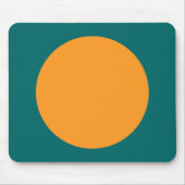 Kreis - Licht Orange mit Moss Green Mousepad (Vorne)