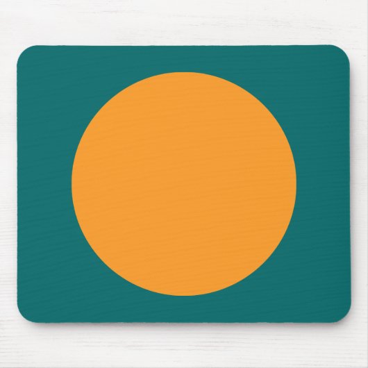 Kreis - Licht Orange mit Moss Green Mousepad (Vorne)
