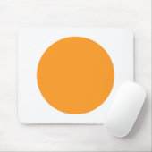 Kreis - Licht Orange mit Weiß Mousepad (Mit Mouse)