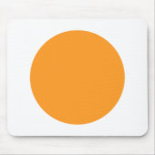 Kreis - Licht Orange mit Weiß Mousepad (Vorne)
