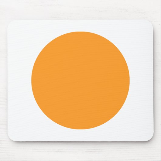 Kreis - Licht Orange mit Weiß Mousepad (Vorne)