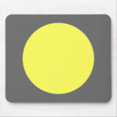 Kreis - lt Yellow und Grau Mousepad (Vorne)