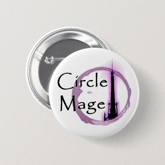 Kreis Mage! Knopf Button (Vorne & Hinten)
