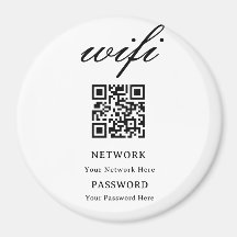 Kreis Magnet | Moderne Wifi-Passwort-Netzwerk