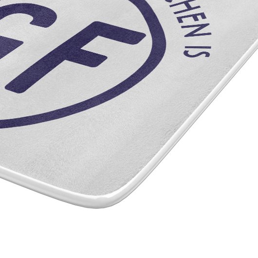 Kreis-Marine-Blau-Schneidebrett des Gluten-freies Schneidebrett (Ecke)