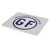 Kreis-Marine-Blau-Schneidebrett des Gluten-freies Schneidebrett (Ecke)