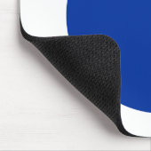 Kreis - Marine mit Weiß Mousepad (Ecke)