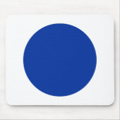 Kreis - Marine mit Weiß Mousepad (Vorne)