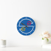 Kreis "Meer" Runde Wanduhr (Zuhause)