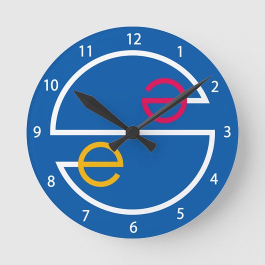 Kreis "Meer" Runde Wanduhr (Vorderseite)