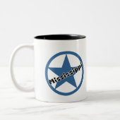 Kreis Mississippi Zweifarbige Tasse (Links)