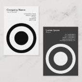 Kreis mit Center Spot II Visitenkarte (Vorne/Hinten)