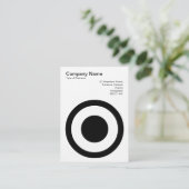 Kreis mit Center Spot II Visitenkarte (Stehend Vorderseite)