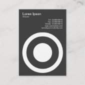 Kreis mit Center Spot II Visitenkarte (Rückseite)