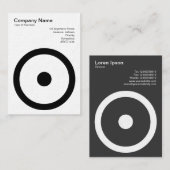 Kreis mit Center Spot Visitenkarte (Vorne/Hinten)