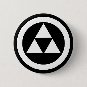 Kreis mit drei Schuppen Button