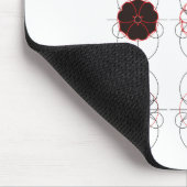Kreis mit Schwert-Klee-Muster Mousepad (Ecke)