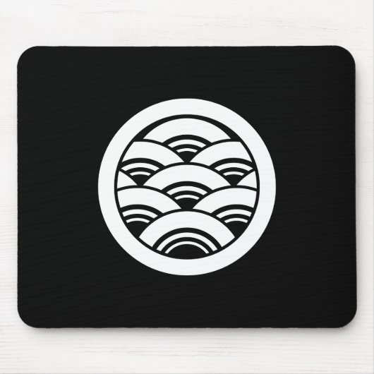 Kreis mit Seigaiha Mousepad (Vorne)