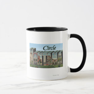 Kreis, Montana - große Buchstabe-Szenen Tasse