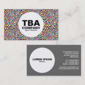 Kreis - Muster der Farbfelder 230515 Visitenkarte (Vorne/Hinten)