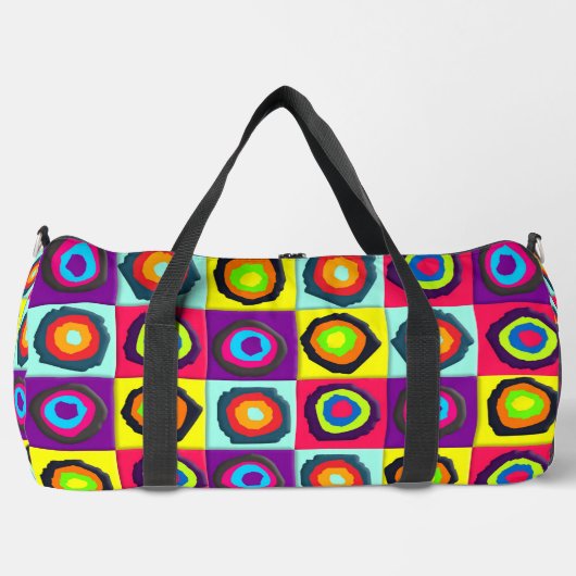 Kreis-Muster Duffle Bag (Vorderseite)