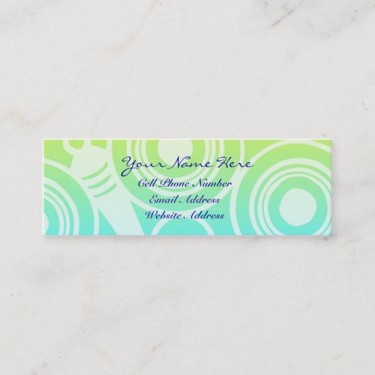 Kreis-Muster-geometrisches Profil und Visitenkarte (Vorderseite)