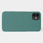 Kreis-Muster in Türkis und Türkisgrün Case-Mate iPhone Hülle (Rückseite (Horizontal))