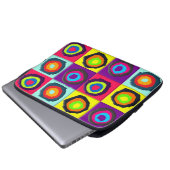 Kreis-Muster Laptopschutzhülle (Vorne Knopf)