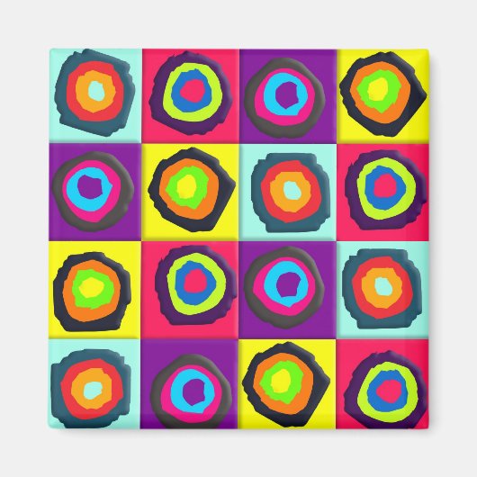 Kreis-Muster Magnet (Vorne)
