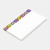 Kreis-Muster Post-it Klebezettel (angewinkelt)
